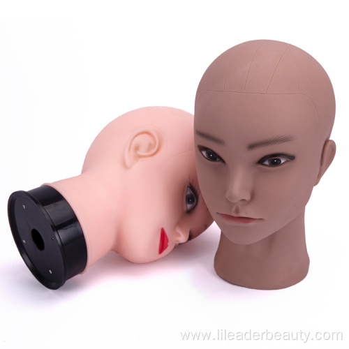 Soft Realistic Silicone Male Female Doll Mannequin Head